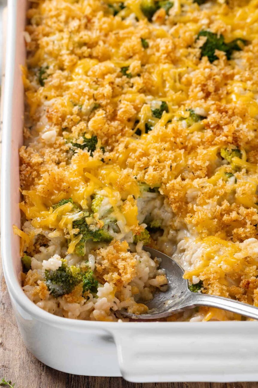 Broccoli Cheese Rice Casserole Broccoli Cheese Rice Casserole