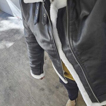 The Francis B-3 Black & White Leather Bomber Jacket Review