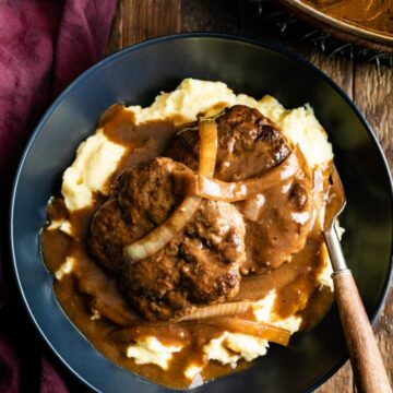 Hamburger Steaks with Onion Gravy Hamburger Steaks with Onion Gravy