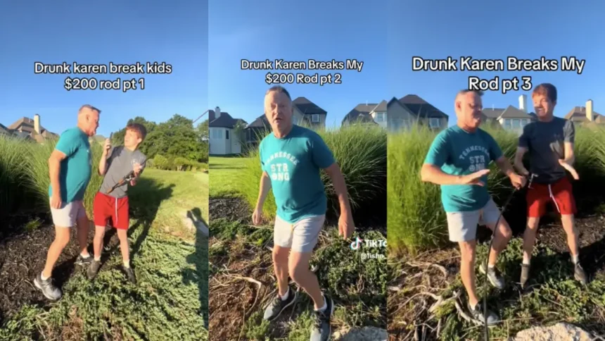 ‘You Dumb S***!’: Church Outreach Leader Caught In ‘Drunk Karen’ Video Breaking Boy’s Fishing Rod In Furious Tirade ‘You Dumb S***!’: Church Outreach Leader Caught In ‘Drunk Karen’ Video Breaking Boy’s Fishing Rod In Furious Tirade