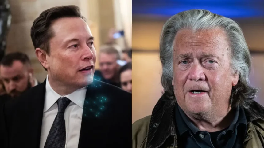 ‘Shut Up and Sit Down!’: Steve Bannon Torched for Ironically Implying Elon Musk Is ‘Racist’ While Plotting to ‘Take Him Out’ By Trump’s Inauguration ‘Shut Up and Sit Down!’: Steve Bannon Torched for Ironically Implying Elon Musk Is ‘Racist’ While Plotting to ‘Take Him Out’ By Trump’s Inauguration