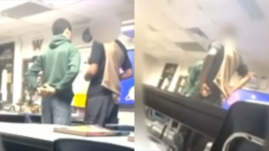‘I’ll Fight You All Day’: Florida Substitute Teacher Charged with Battery After Being Caught on Video Pushing 14-Year-Old Boy and Instigating Him to Fight In Classroom ‘I’ll Fight You All Day’: Florida Substitute Teacher Charged with Battery After Being Caught on Video Pushing 14-Year-Old Boy and Instigating Him to Fight In Classroom