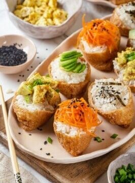 Inari Sushi (3 Vegan Topping Ideas!)