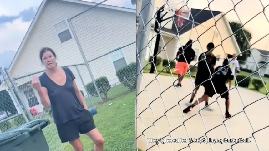 ‘Oh, I’m Harassing?’: White Woman Calls the Cops on Black Neighbors for Playing Basketball On Court, But Her Plan Backfires When a Black Officer Shows Up ‘Oh, I’m Harassing?’: White Woman Calls the Cops on Black Neighbors for Playing Basketball On Court, But Her Plan Backfires When a Black Officer Shows Up