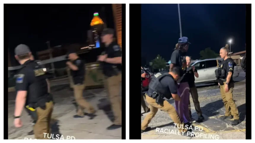 ‘That Man Knows His Rights!’: Tulsa Cops Pull Black Man from Bar Without Cause, Swarm Him Over Gun He Didn’t Have — Bystanders Refuse to Stay Silent In Viral Confrontation ‘That Man Knows His Rights!’: Tulsa Cops Pull Black Man from Bar Without Cause, Swarm Him Over Gun He Didn’t Have — Bystanders Refuse to Stay Silent In Viral Confrontation