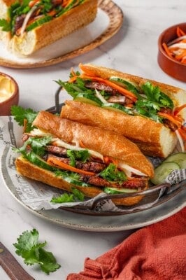 Crispy Tofu Banh Mi With Quick Pickled Veggies Crispy Tofu Banh Mi With Quick Pickled Veggies