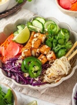 Banh Mi Bowl With Rice Noodles Banh Mi Bowl With Rice Noodles