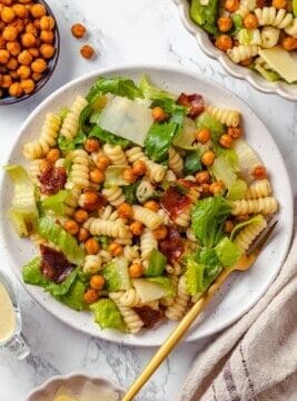 Caesar Pasta Salad With Crispy Chickpeas Caesar Pasta Salad With Crispy Chickpeas