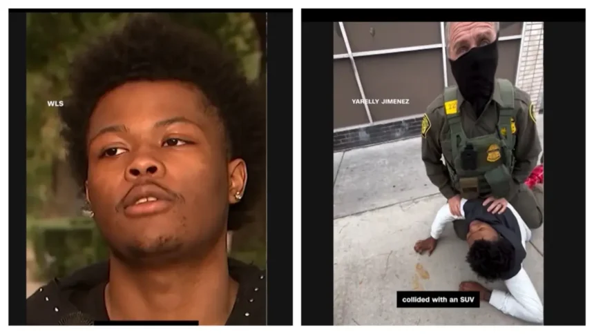 ‘Get the F*** Back!’: Masked ICE Agents Target Random Black Teen During Chaotic Search for Someone Else and Bystanders Refuse to Stay Silent ‘Get the F*** Back!’: Masked ICE Agents Target Random Black Teen During Chaotic Search for Someone Else and Bystanders Refuse to Stay Silent