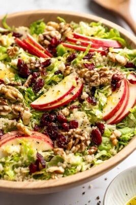 Shaved Brussels Sprouts Salad With Quinoa and Apple Shaved Brussels Sprouts Salad With Quinoa and Apple
