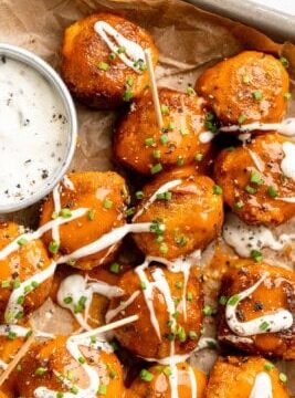 Spicy Buffalo Cauliflower Meatballs Spicy Buffalo Cauliflower Meatballs