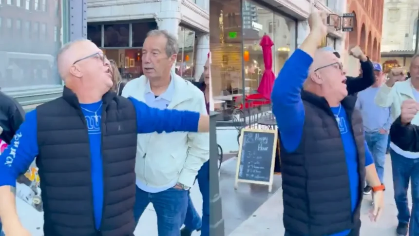 ‘Went Looking For a Problem’: Trump Supporter Hurls Insults at Crowd and Gets a Taste of Concrete, Video Shows ‘Went Looking For a Problem’: Trump Supporter Hurls Insults at Crowd and Gets a Taste of Concrete, Video Shows
