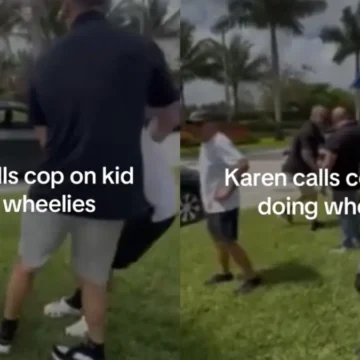 ‘Don’t Touch Me!’: Adults Who Roughed Up Child Doing Wheelies in Ritzy West Palm Beach Are Now Under Police Investigation After Video Goes Viral ‘Don’t Touch Me!’: Adults Who Roughed Up Child Doing Wheelies in Ritzy West Palm Beach Are Now Under Police Investigation After Video Goes Viral