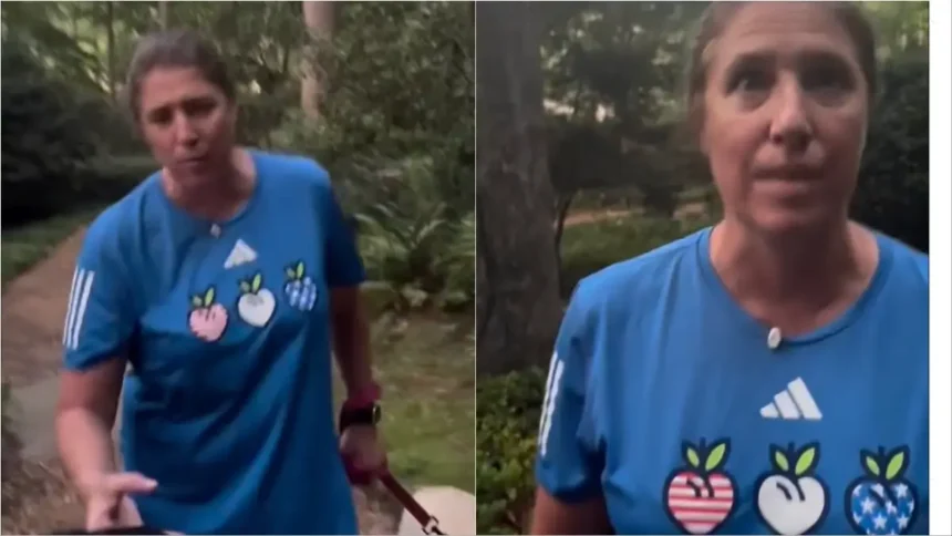 ‘Get the F— Out!’: White Georgia Woman Launches Tirade on Black Men on Hiking Trail, Then Calls Cops and Cries Wolf While They Laugh in Her Face ‘Get the F— Out!’: White Georgia Woman Launches Tirade on Black Men on Hiking Trail, Then Calls Cops and Cries Wolf While They Laugh in Her Face