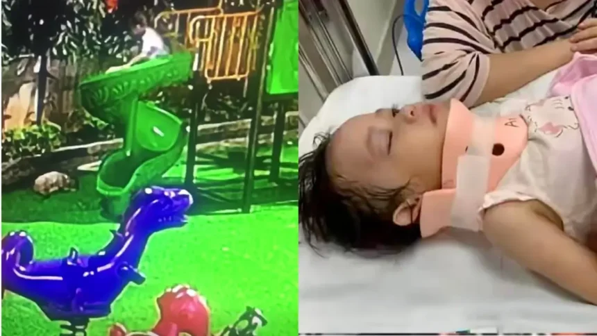 ‘Raised with No Standards’: Boy Shoves Girl Off Playground Structure and Sends Her Flying, Leaving Her Hospitalized as Dad Blames Parents ‘Raised with No Standards’: Boy Shoves Girl Off Playground Structure and Sends Her Flying, Leaving Her Hospitalized as Dad Blames Parents