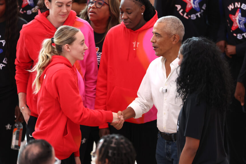 Barack Obama Surprises WNBA All-Stars at His New Presidential Center