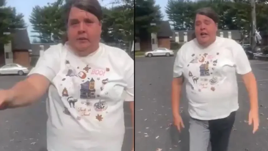 Furious White Woman Hurls N-Word at Black Worker, Threatens to Beat Him, Then He Laughs in Her Face Furious White Woman Hurls N-Word at Black Worker, Threatens to Beat Him, Then He Laughs in Her Face