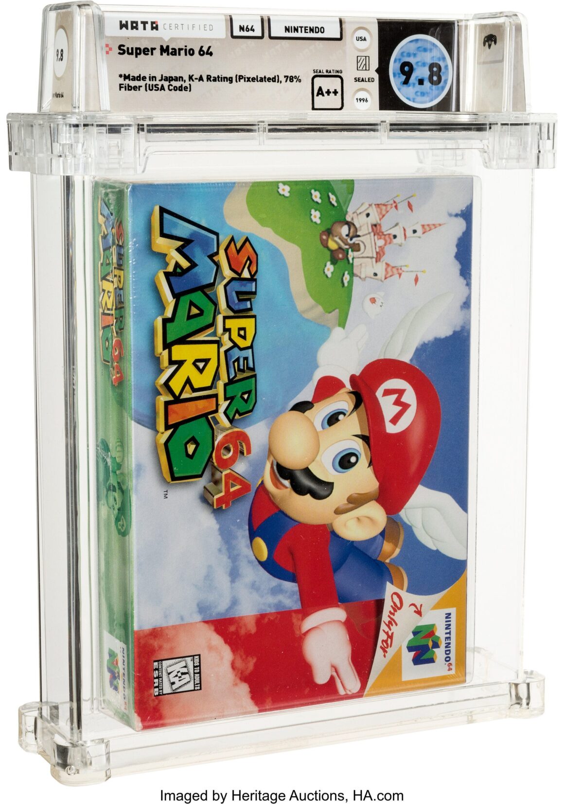 Super Mario 64 Video Game Sells for $1.56 Million