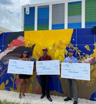 (BPRW) FPL presented surprise scholarship awards to three Black college-bound students majoring in STEM fields