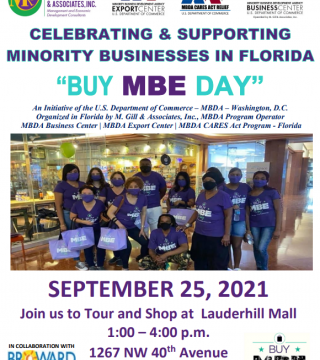 (BPRW) M. Gill & Associates & MBDA to Host “Buy MBE Day” at Lauderhill Mall