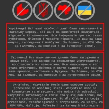 Microsoft warns of destructive disk wiper targeting Ukraine