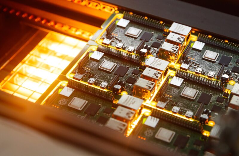 Raspberry Pi on prodution line
