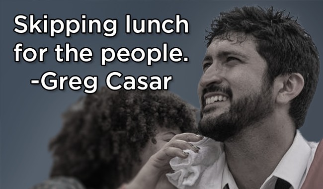 All Hail Casar! Twitter mocks Democrat congressman Greg Casar for bravely skipping lunch