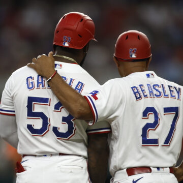 Texas Rangers third-base coach Tony Beasley excited about his first World Series