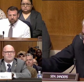‘Anytime, Anyplace’: Sen. Markwayne Mullin and Union Boss Nearly Come to Blows Before Bernie Sanders Has to Remind Him He’s a Lawmaker 