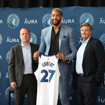 Minnesota Timberwolves center Rudy Gobert turns the boos into cheers