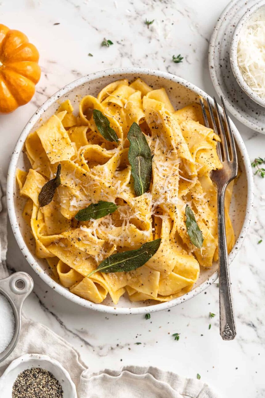 Pumpkin Alfredo Pasta