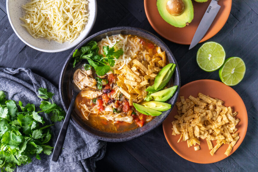 Rotisserie Chicken Tortilla Soup