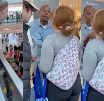 Vile Woman Spitting on Pro-Palestinian Protesters Sprays Saliva on Girl, Spews Anti-Black Racist Remark After Being Confronted By the Child’s Father