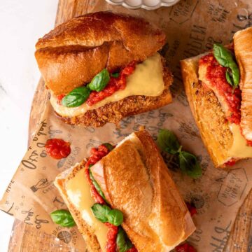 Vegan Chicken Parm Sandwich Vegan Chicken Parm Sandwich