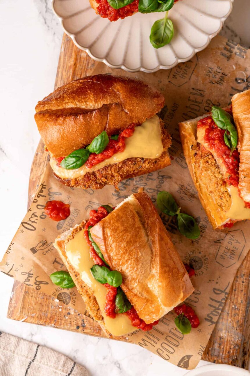 Vegan Chicken Parm Sandwich Vegan Chicken Parm Sandwich