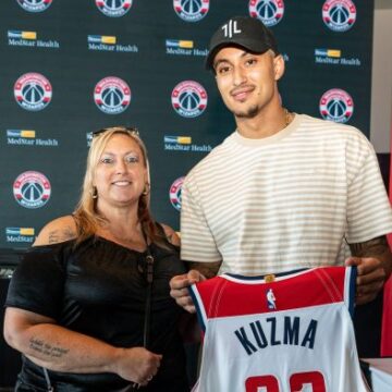 Washington Wizards forward Kyle Kuzma is lending a hand to incarcerated mothers