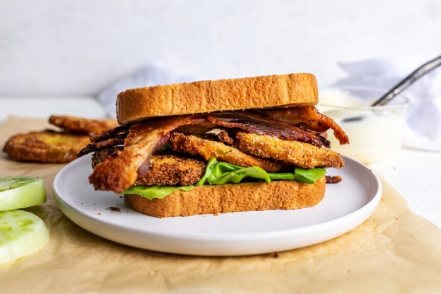 Fried Green Tomato BLTs Sandwich Recipe