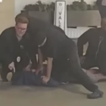 ‘Treated Him Like … He Was an Animal’: Video Shows Black Man Plead for Help While Being Forcefully Restrained By Four Security Guards Outside Milwaukee Hotel