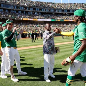 The Oakland A’s, Lawrence Butler and another personality taken from the Bay The Oakland A’s, Lawrence Butler and another personality taken from the Bay