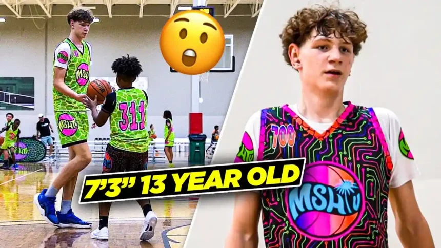 7’3″ JEREMY GOHIER IS ONLY IN 7TH GRADE!!