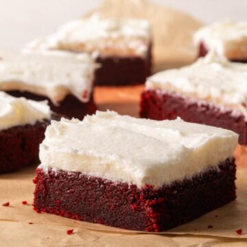 Red Velvet Brownies with Cream Cheese Frosting Red Velvet Brownies with Cream Cheese Frosting