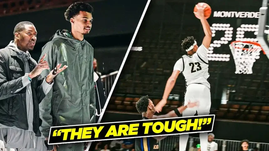  Wemby & Jamal Crawford Pull Up To Watch The #1 Big In The Country! | Link vs Montverde Crazy Ending!