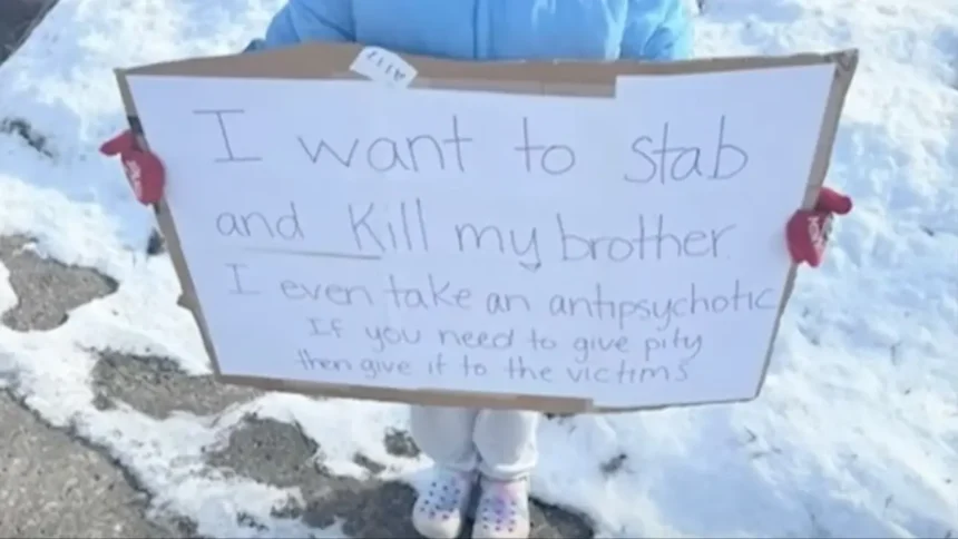 ‘I Want to Stab and Kill My Brother’: Indiana Cop Forces 6-Year-Old Daughter to Hold Troubling Sign In Freezing Weather as Punishment, Leading to Charges