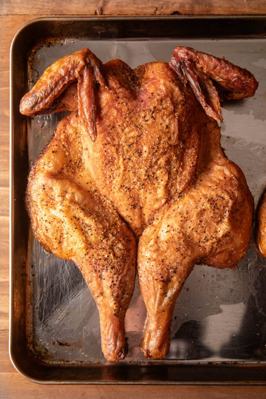 Smoked Spatchcock Chicken (With Extra Crispy Skin!)