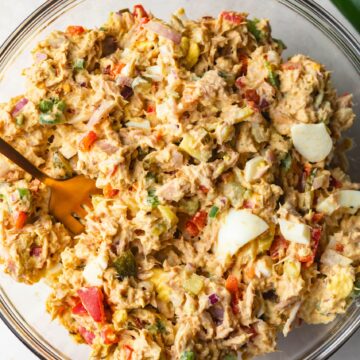 Spicy Tuna Salad Recipe with Jalapeño, Bell Pepper