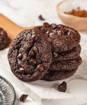 Double Chocolate Chunk Cookies
