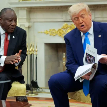 ‘We Are an Embarrassment.’: Photo Trump Showed South African President as Evidence of ‘White Genocide’ Was Taken In Another African Country, But MAGA Says It Doesn’t Matter