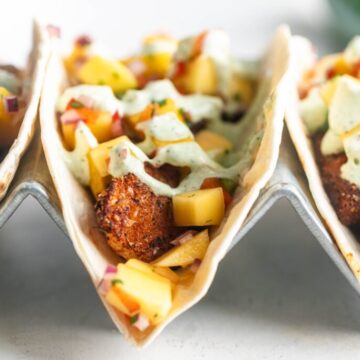 Air Fryer Fish Tacos with Blackened Cod