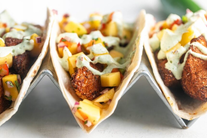 Air Fryer Fish Tacos with Blackened Cod Air Fryer Fish Tacos with Blackened Cod