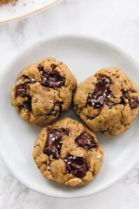 Salted Chocolate Chip Tahini Cookies (Chewy & Decadent!)
